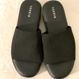Torrid sandals slip on size 9 1/2 brand new